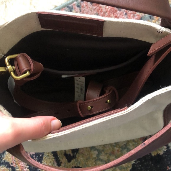 Madewell The Sydney Crossbody Bag: Cotton-Linen Edition Canvas Quiet Luxury Boho - Picture 6 of 8